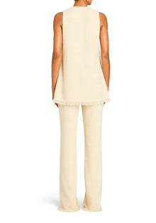 Womens | Shar Boucle Pant | Eggshell