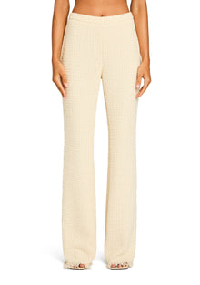 Womens | Shar Boucle Pant | Eggshell