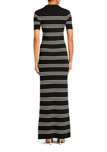 Womens | Sam Knit Maxi Dress | Black/Eggshell