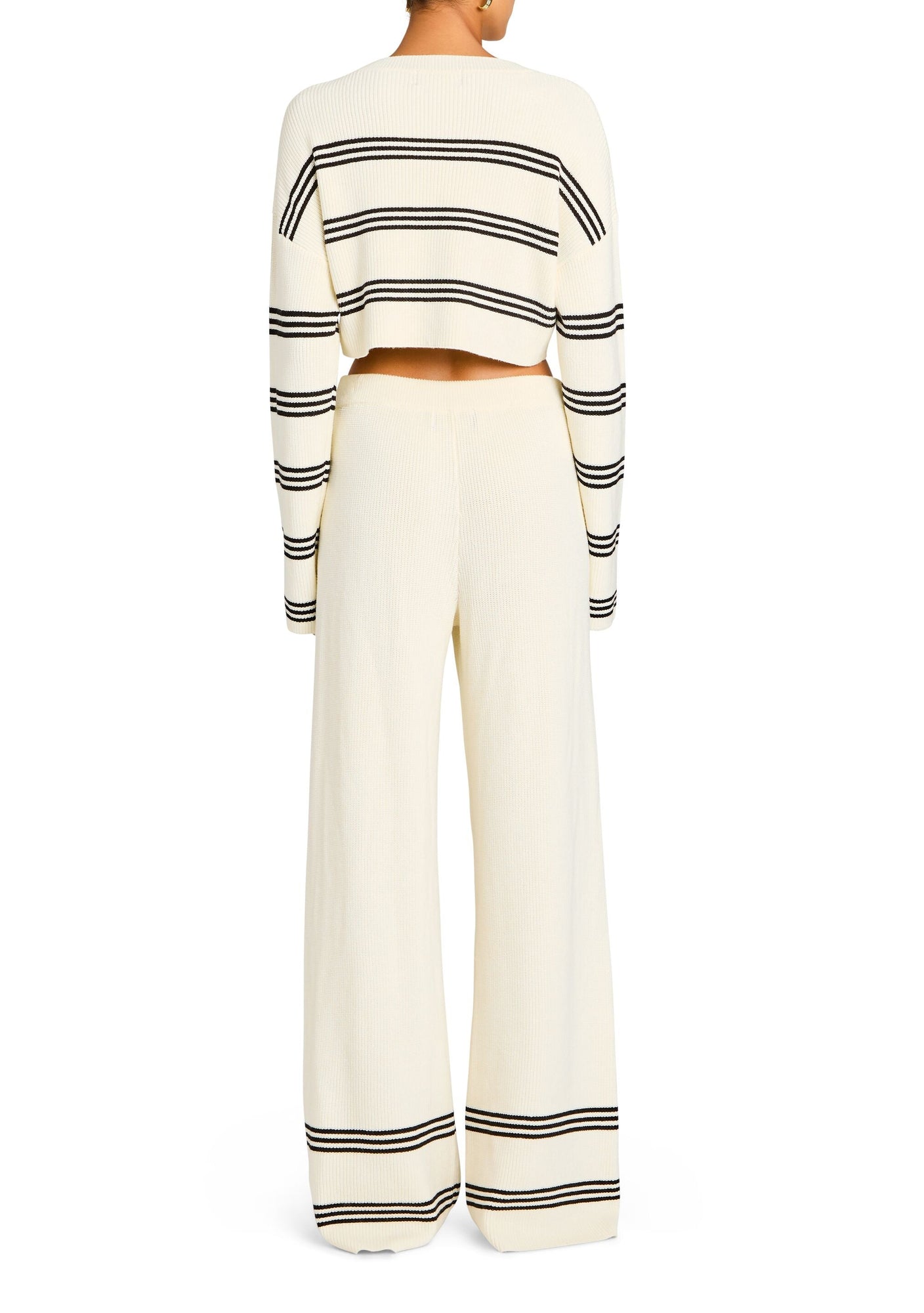 Womens | Poe Knit Pant | Eggshell/Black
