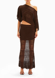 Womens | Topanga Crochet Maxi Skirt | Coconut