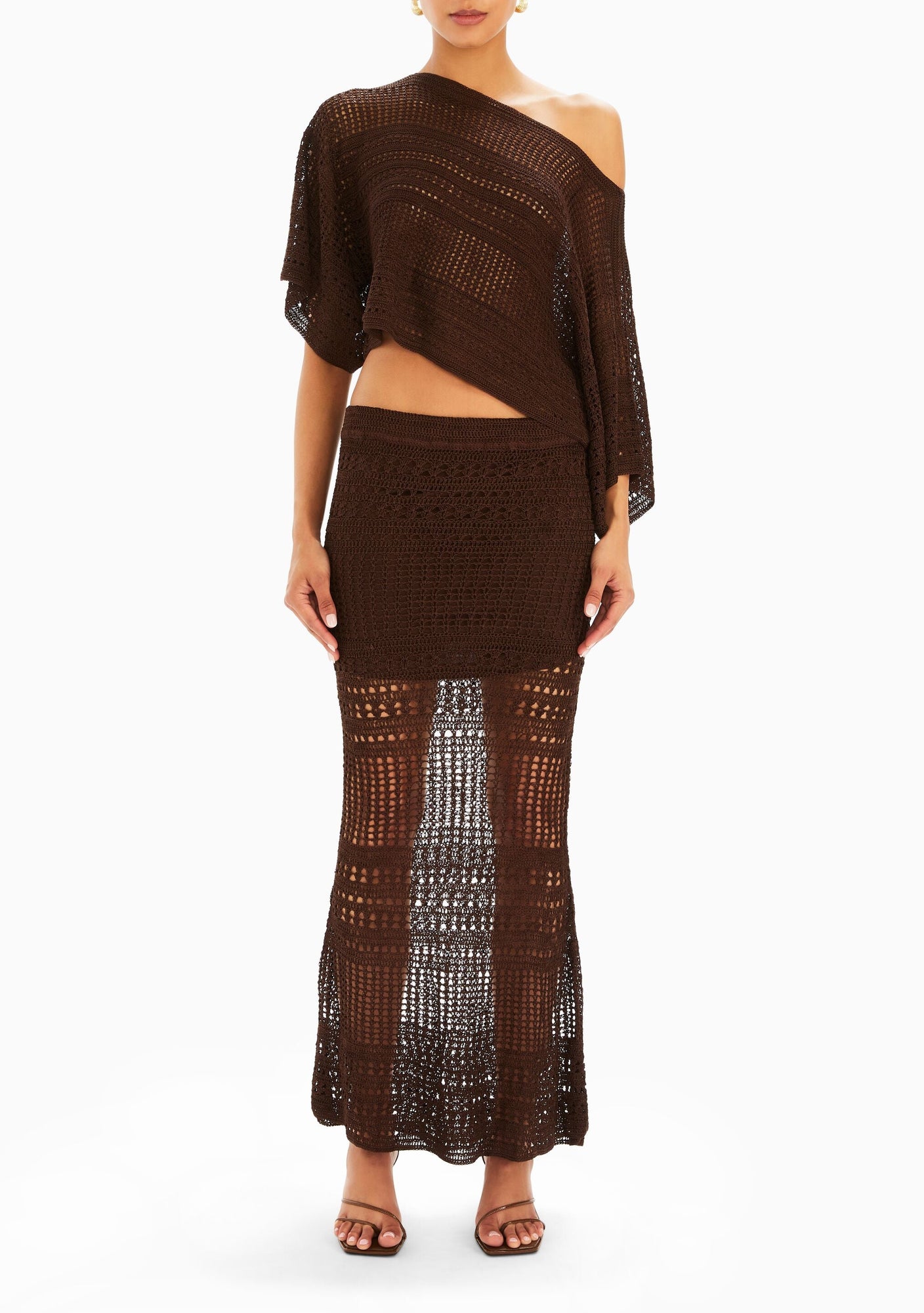 Womens | Topanga Crochet Maxi Skirt | Coconut