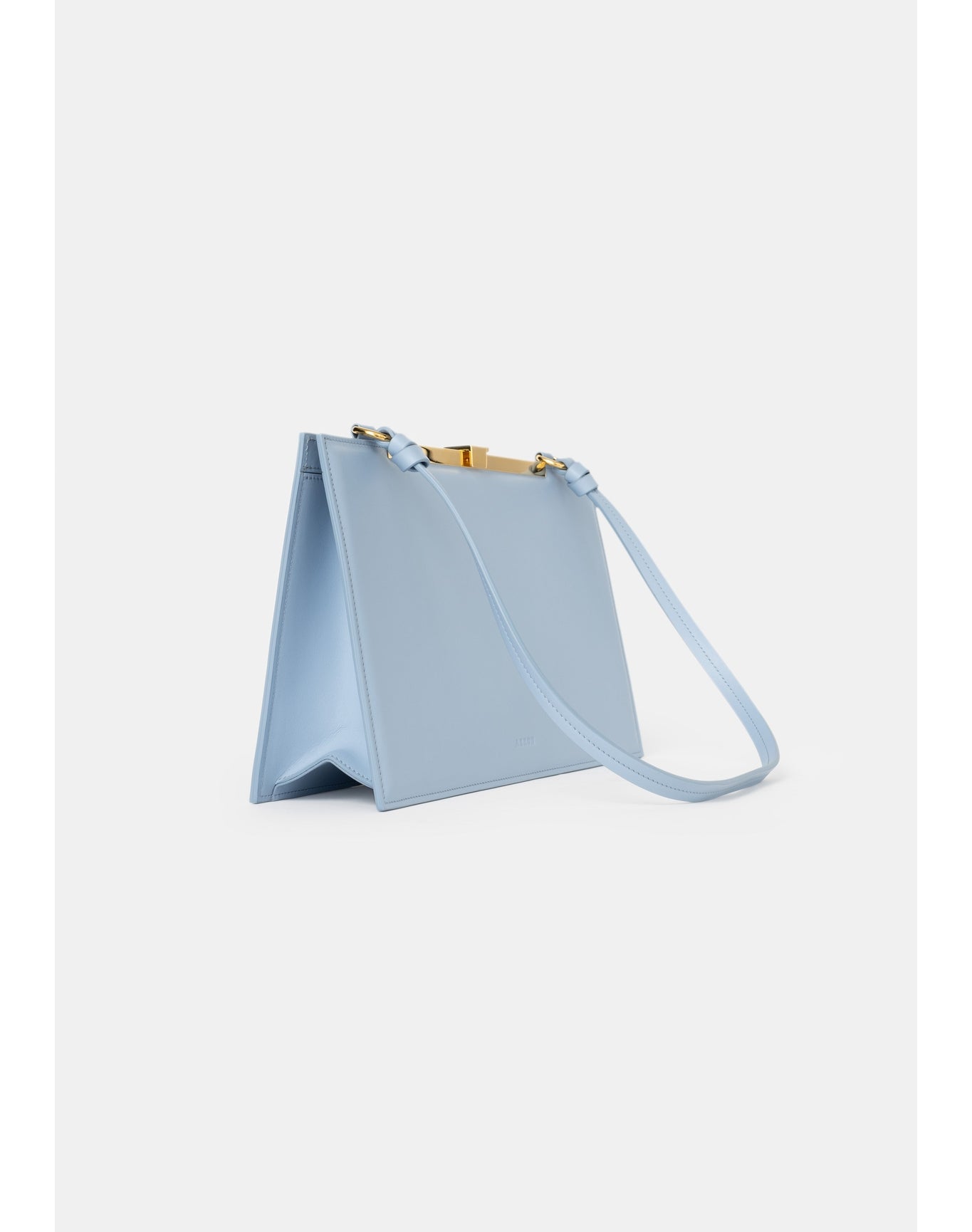 Eden | Leather Evening Clutch | Sky