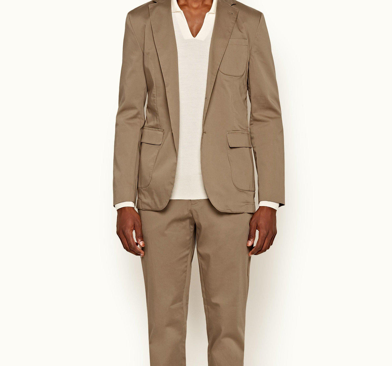 Edgar Tailored Fit Two-Button Blazer | Coconut