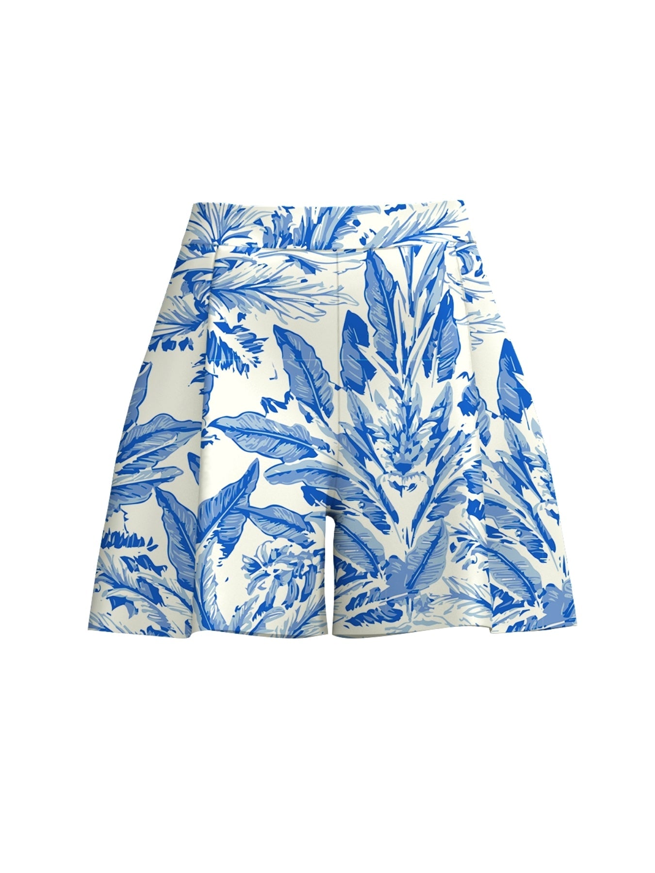 Printed Cotton Poplin Adi Shorts | Toile Blu