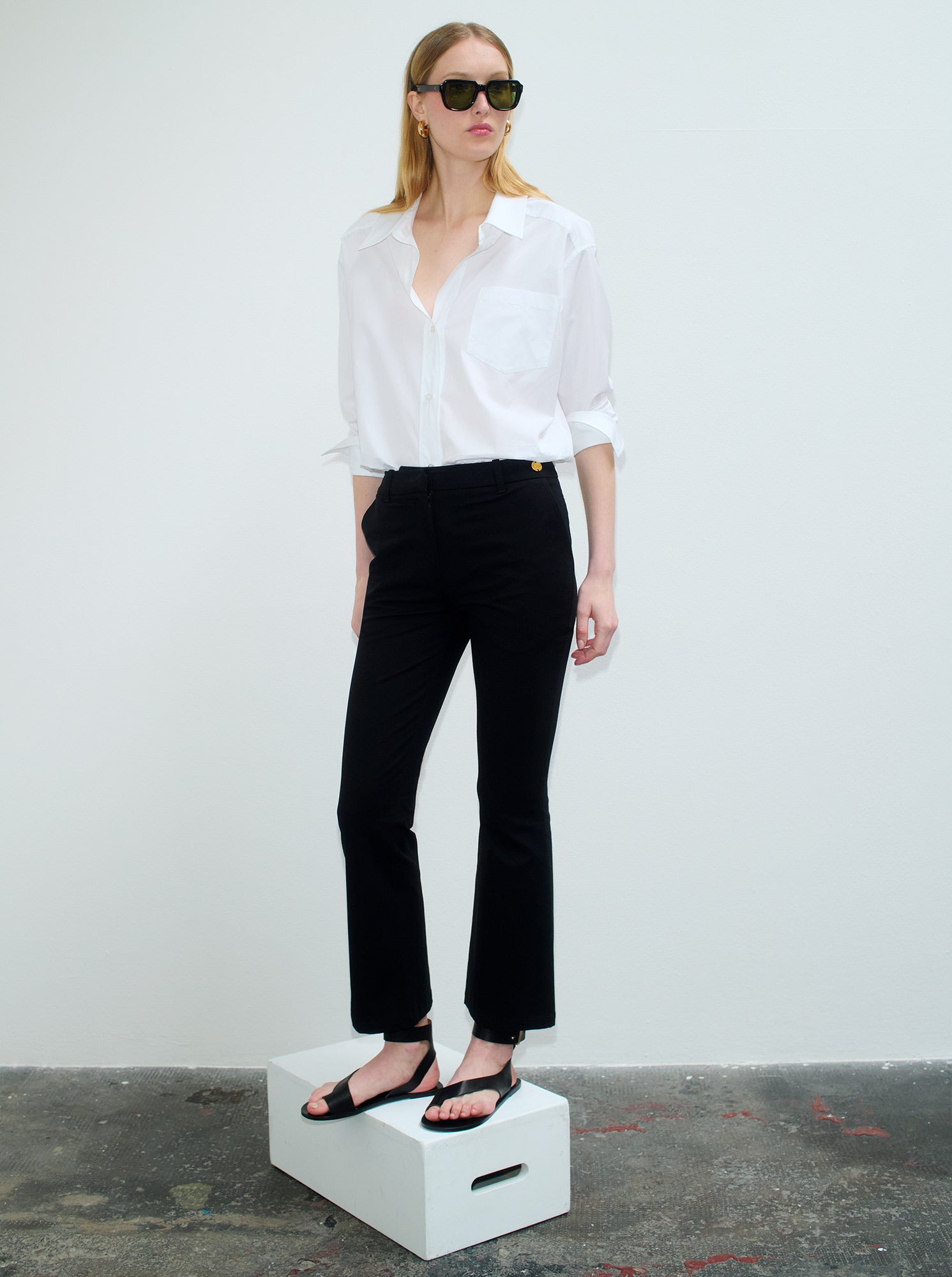 Petra Poplin Shirt | White