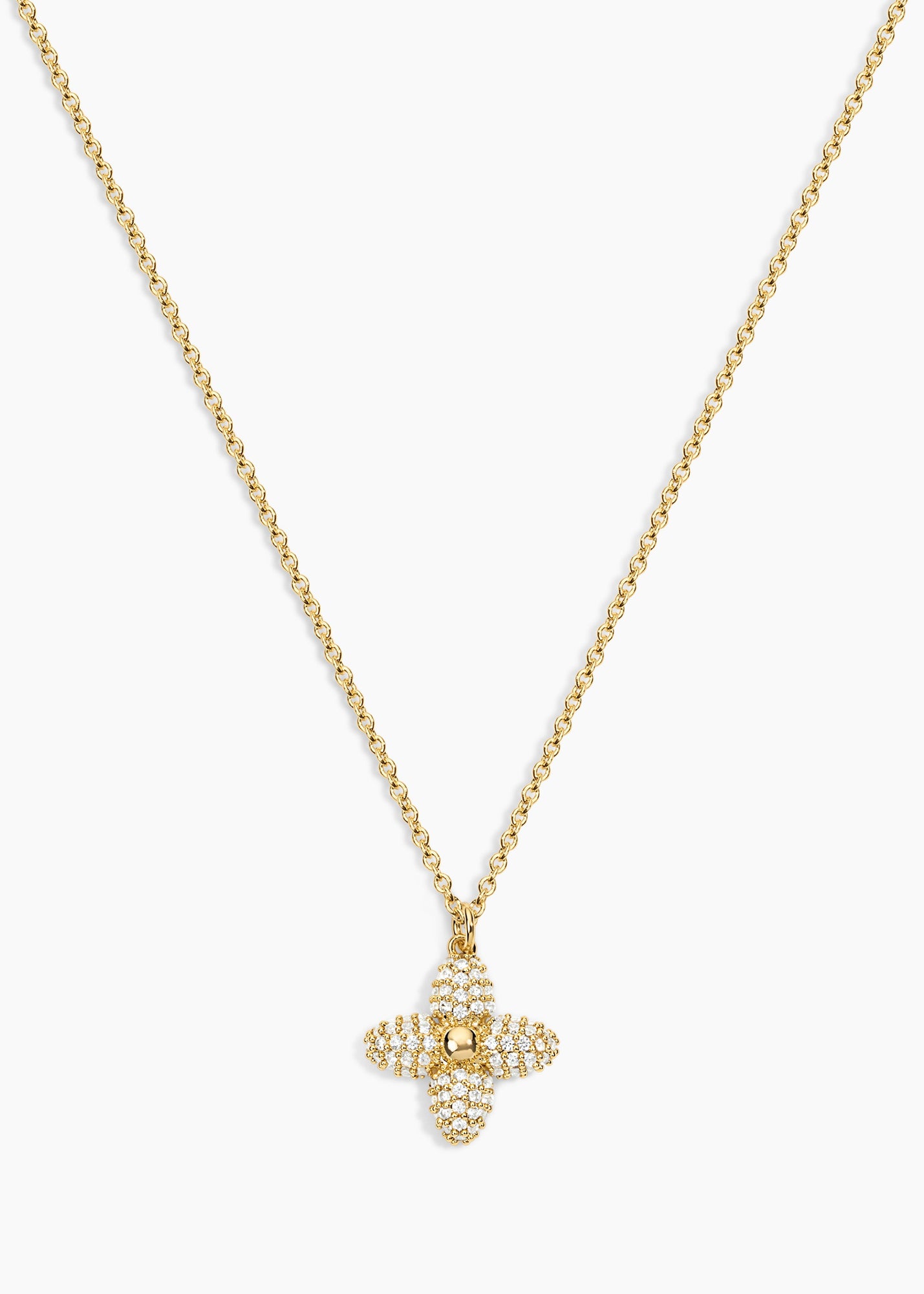 Showstopper Necklace | Clear Crystal | 14K Gold Plated