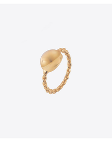 Elegant Ball & Chain Ring in Gold Vermeil or Silver | Gold Vermeil and Sterling Silver