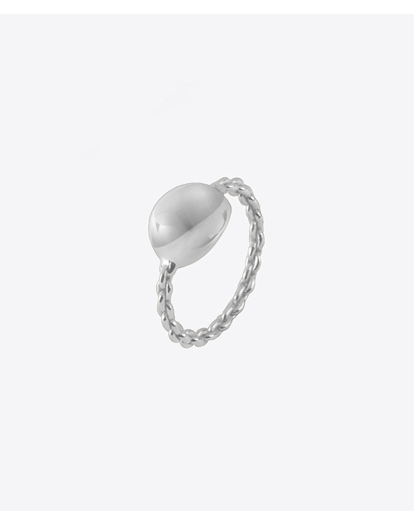 Elegant Ball & Chain Ring in Gold Vermeil or Silver | Gold Vermeil and Sterling Silver