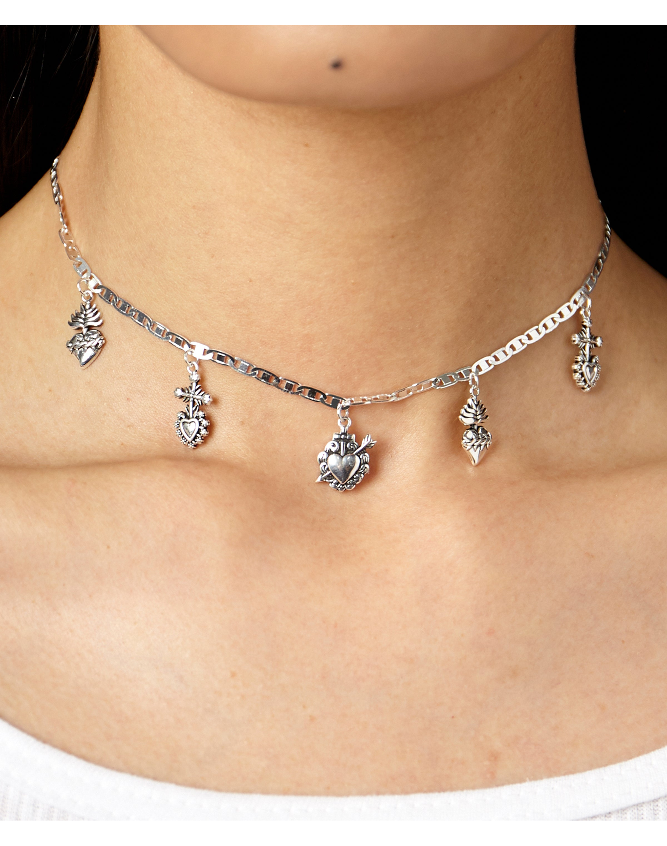 Elegant Baz Choker Necklace | 14kt Gold Plated and Sterling Silver
