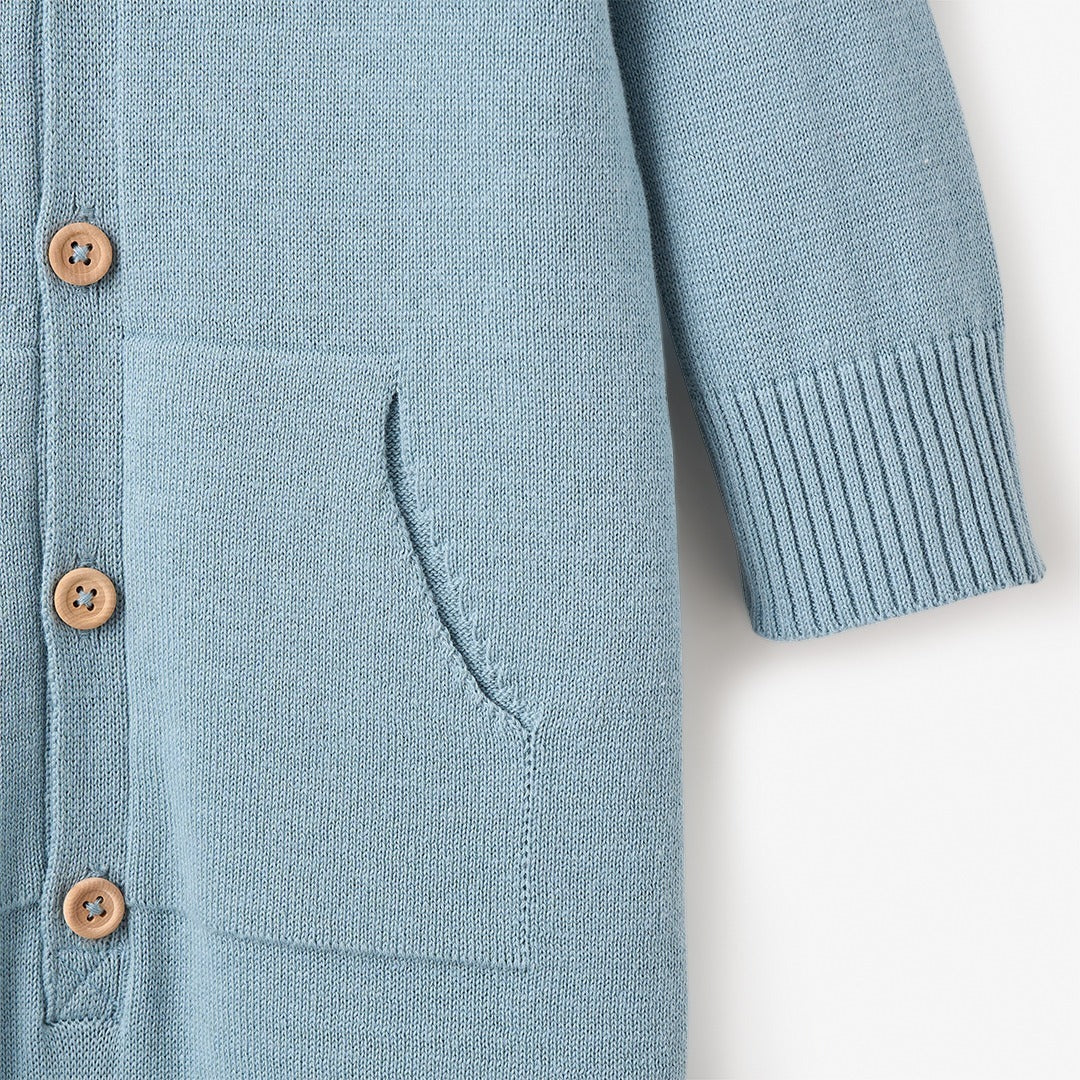 Boys | Hooded Knit Jumpsuit | Blue