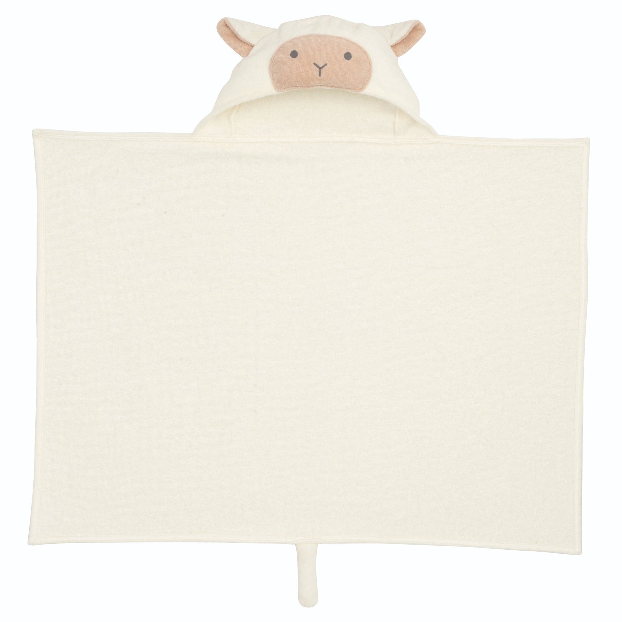 Unisex | Cream Lambie Hooded Baby Bath Wrap | Cream