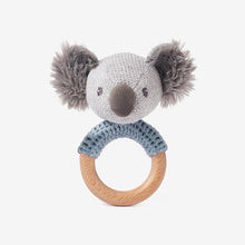 Unisex | Koala Wooden Baby Rattle | Blue
