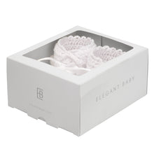 Unisex | Christening Hand Crocheted Baby Booties | White