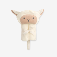 Unisex | Cream Lambie Hooded Baby Bath Wrap | Cream