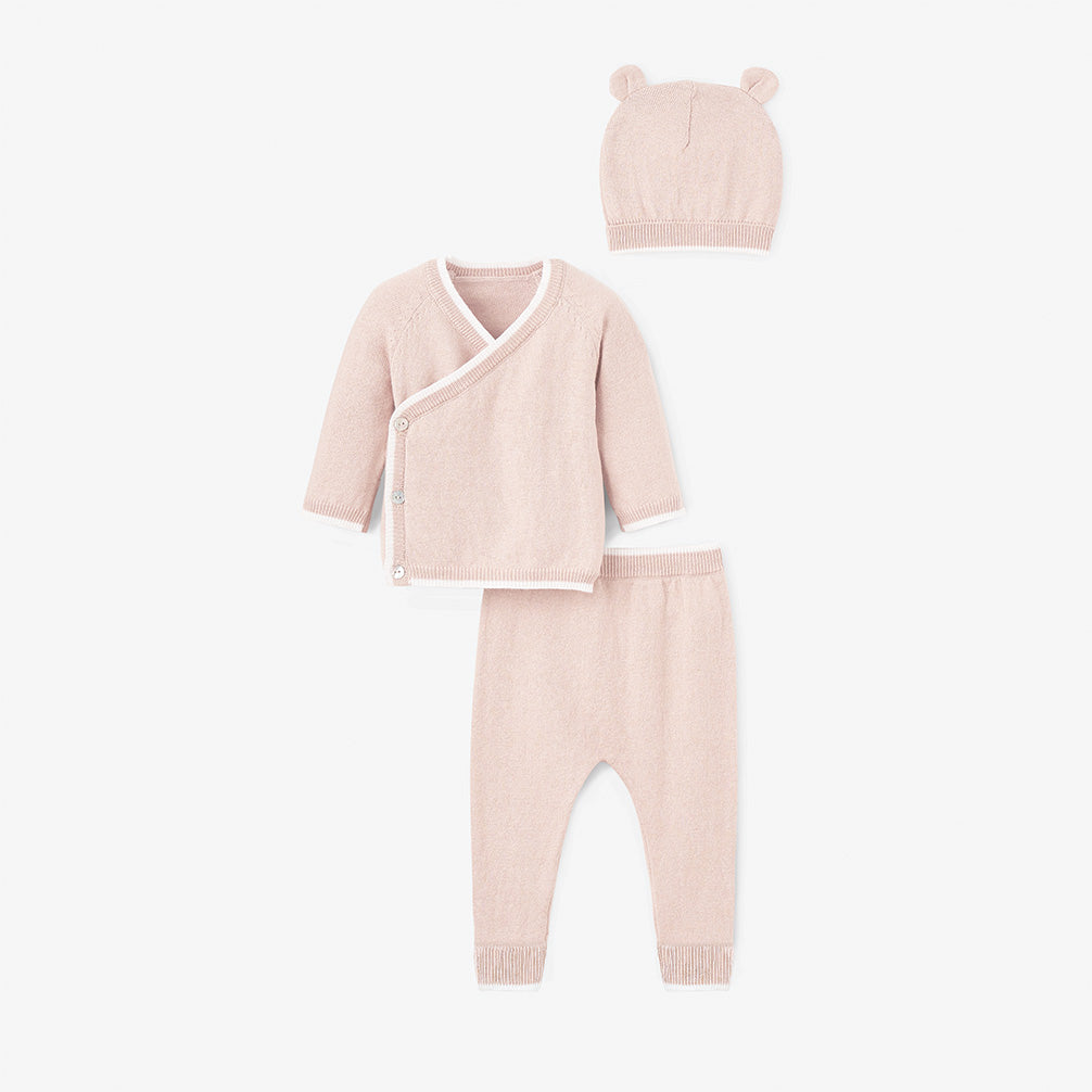 Girls | Blush Cashmere Baby Layette Set | Pink