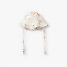 Unisex | Seaside Safari Organic Muslin Sunhat | Wheat