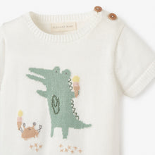 Boys | Alligator Knit Pullover + Seaside Safari Organic Muslin Short Set | Multi