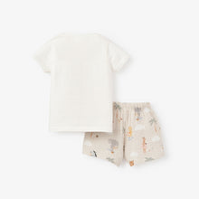 Boys | Alligator Knit Pullover + Seaside Safari Organic Muslin Short Set | Multi