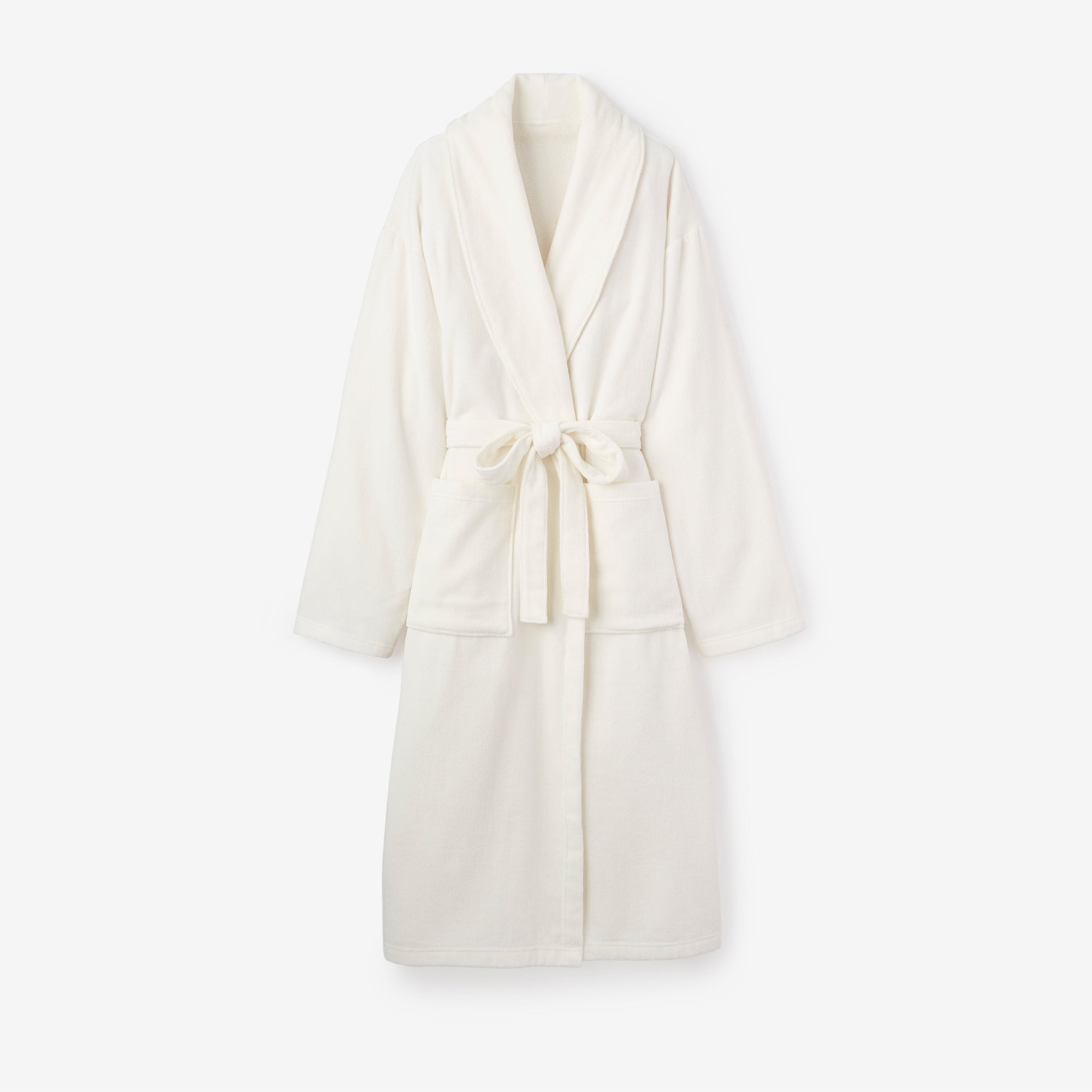 Unisex | White Adult O/S Terry Bath Robe | White