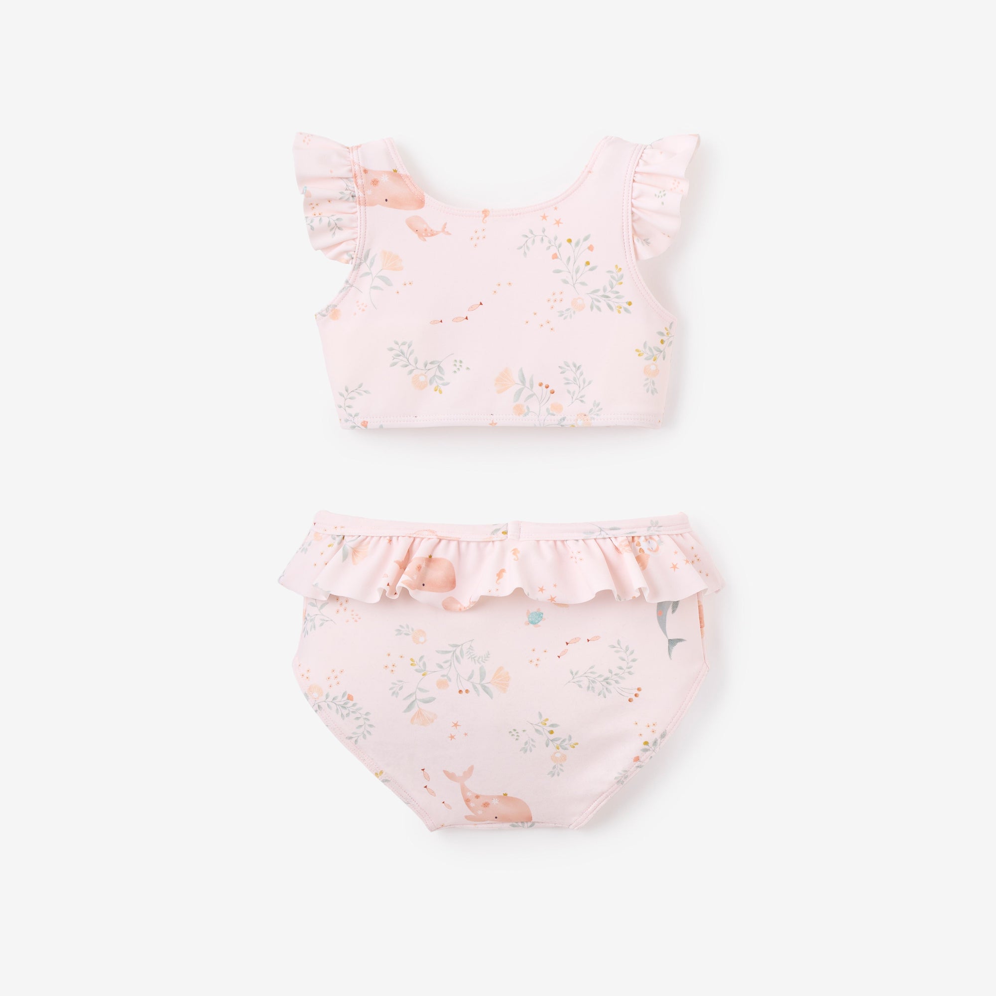 Girls | Pink Sea Magic Baby Ruffle Two-Piece Swimsuit | Pink