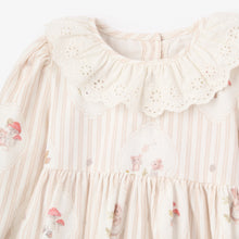 Girls | Magical Mouse Cameo Stripe Mini Cord Lace Collar Dress + Bloomer Se | Pink