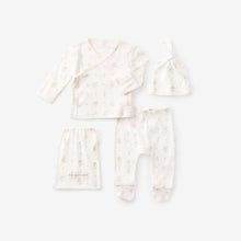 Girls | Folklore Floral Organic Cotton Pointelle Layette 3PC Set | White