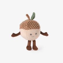 Unisex | Acorn Plush Rattle | Brown