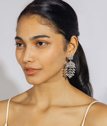 Elena Statement Earrings | Crystal