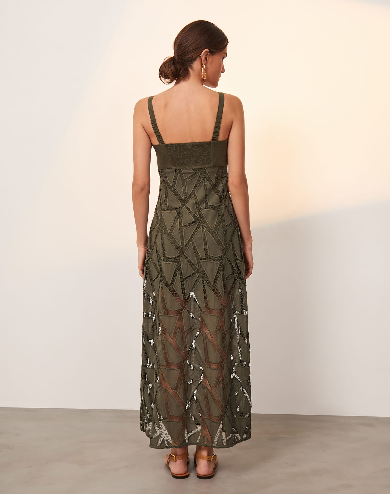 Eleni Long Dress | Evergreen