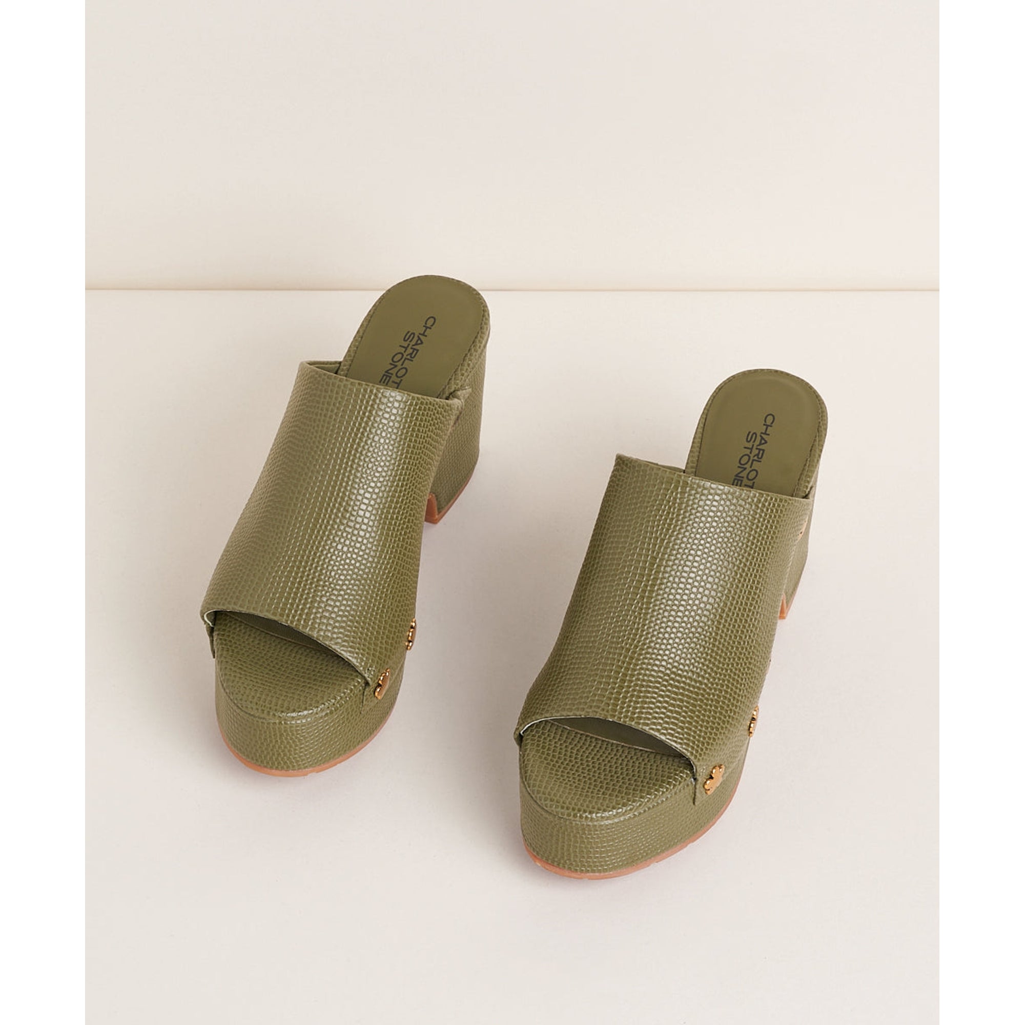 Ellery Platform Sandal | Khaki Flower