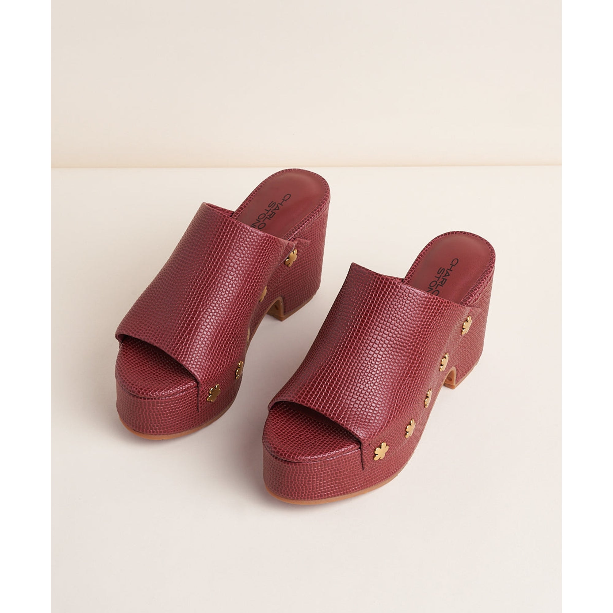 Ellery Platform Sandal | Merlot