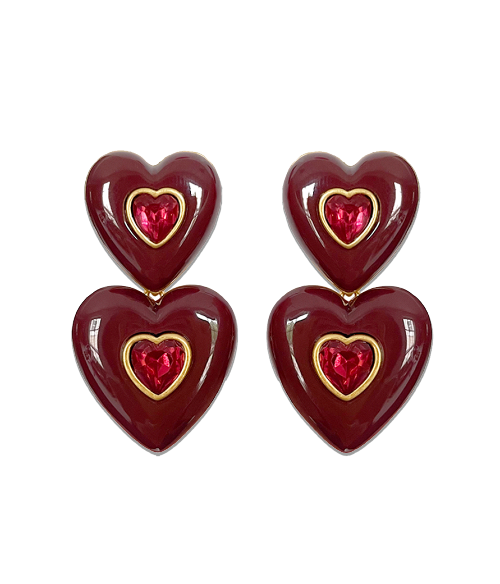 Elodie Earrings in Oxblood | Oxblood