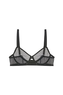 Honeycomb Underwire Bra | Black