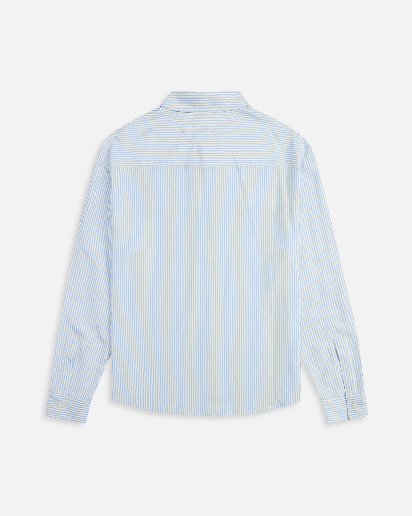 Embroidered Striped Shirt | Blue