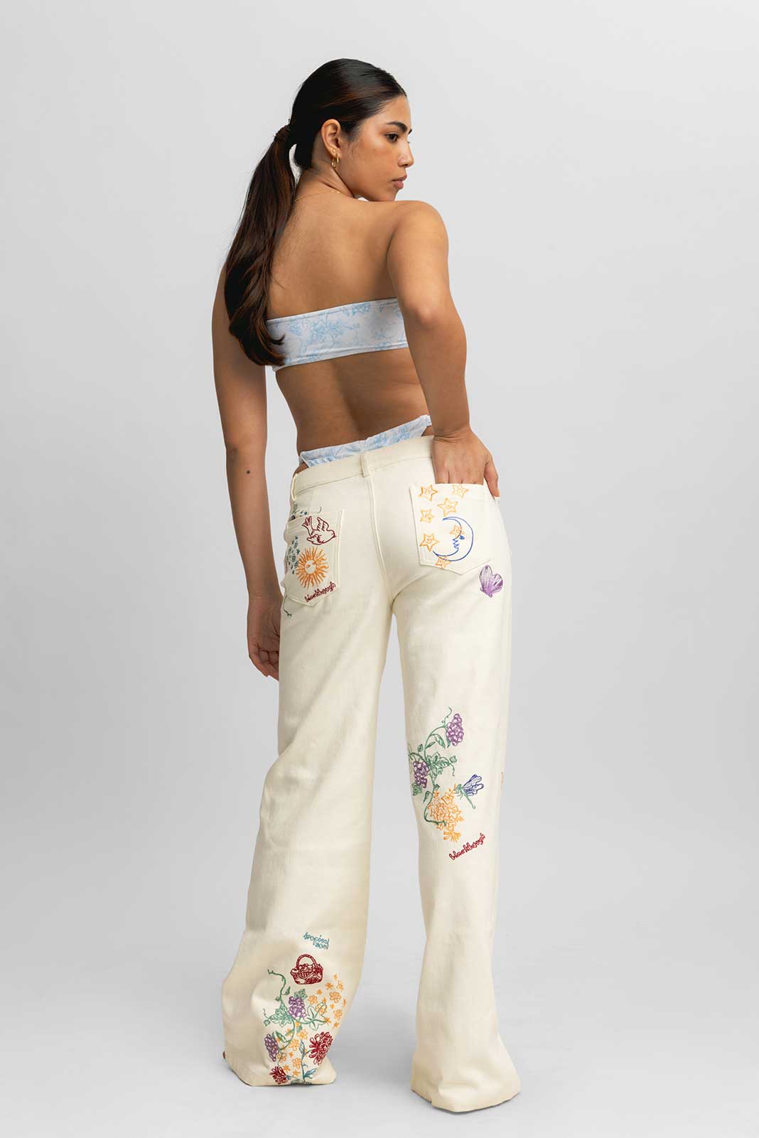 Women | Lauren Embroidered Pants | Spellbound