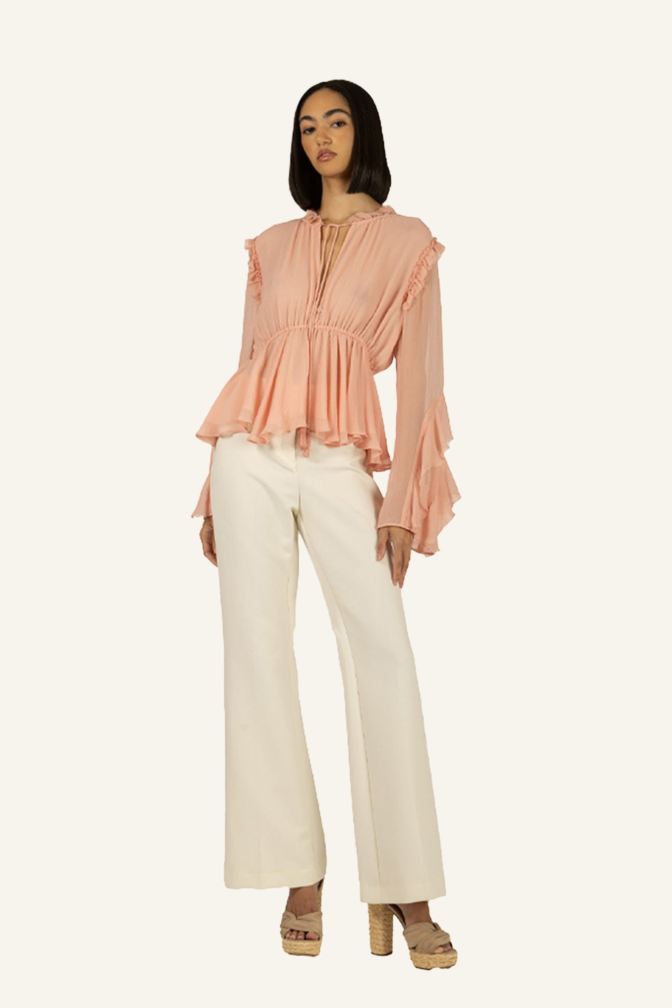 Emeline Blouse | Peach