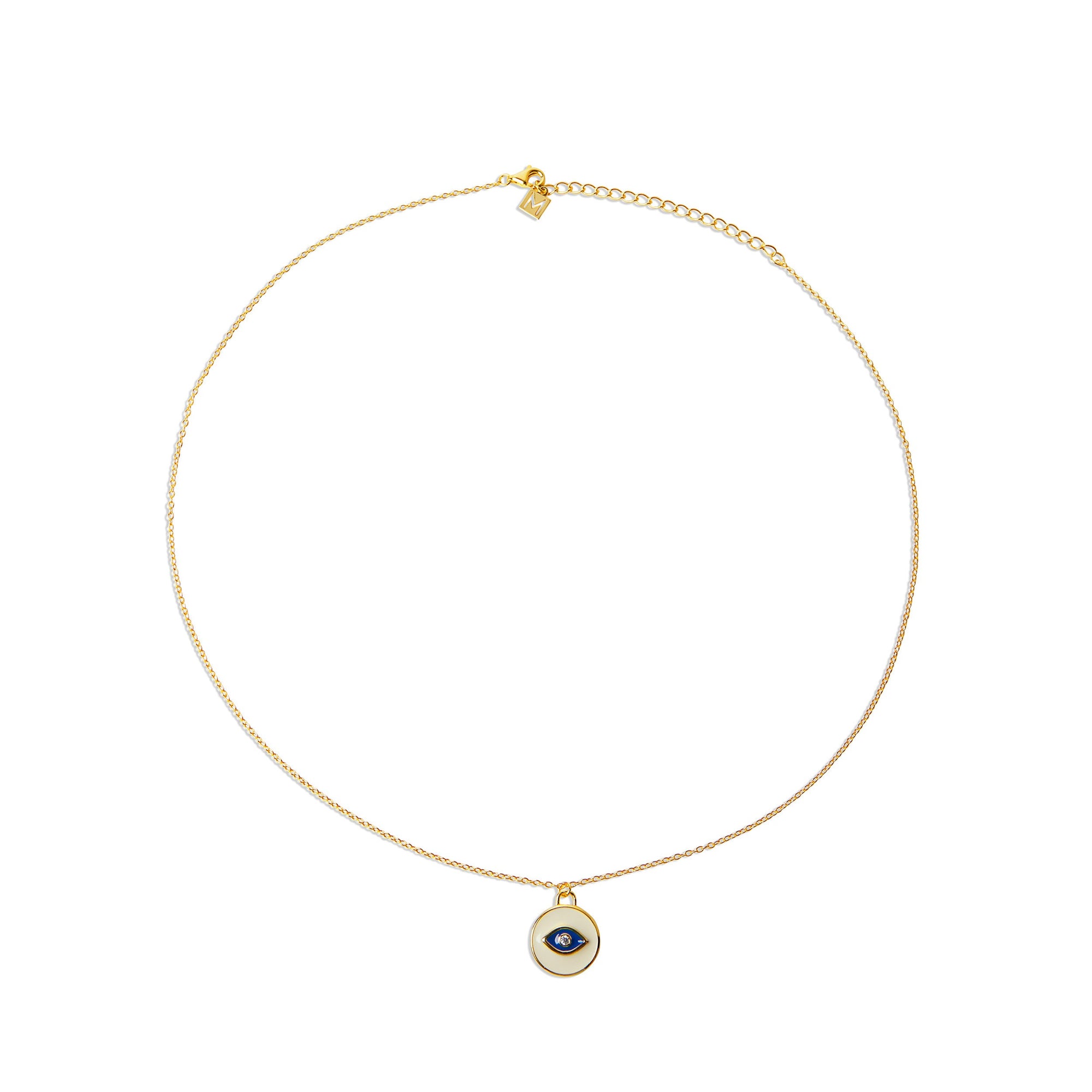 evil eye medal necklace