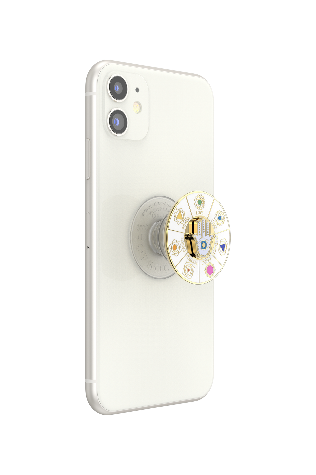 Enamel Spinner Chakras | White