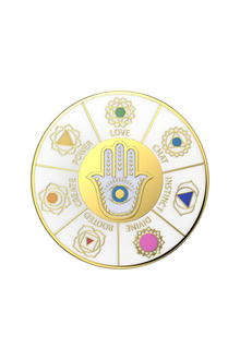 Enamel Spinner Chakras | White