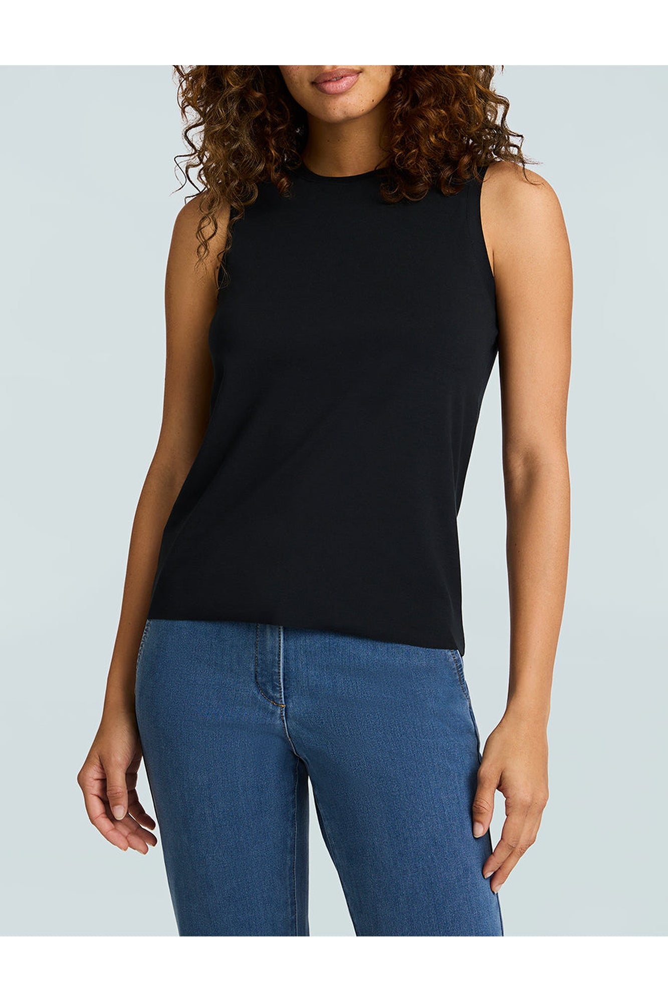 Essential Cotton Muscle Tee | Black