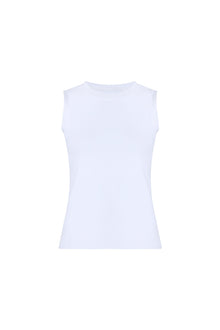 Essential Cotton Muscle Tee | White