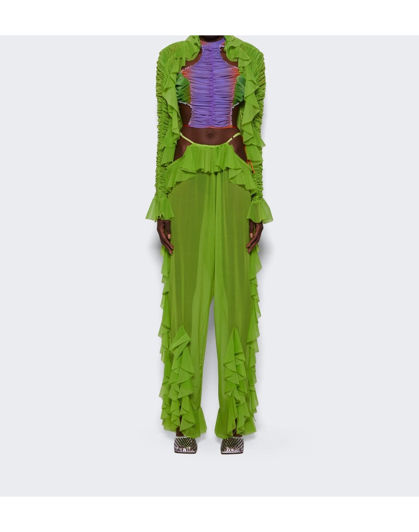 Ester Manas | Women | Ruched Bolero | Pistachio