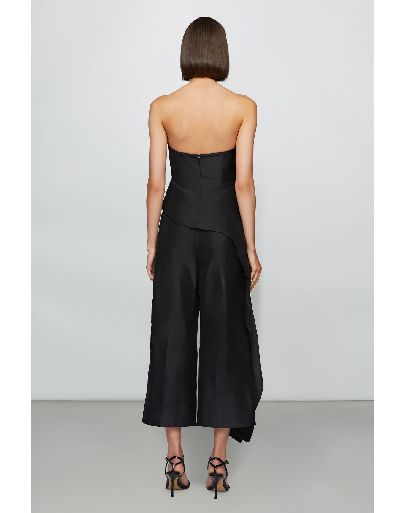Et Ochs | Emelie Peplum Top | Black