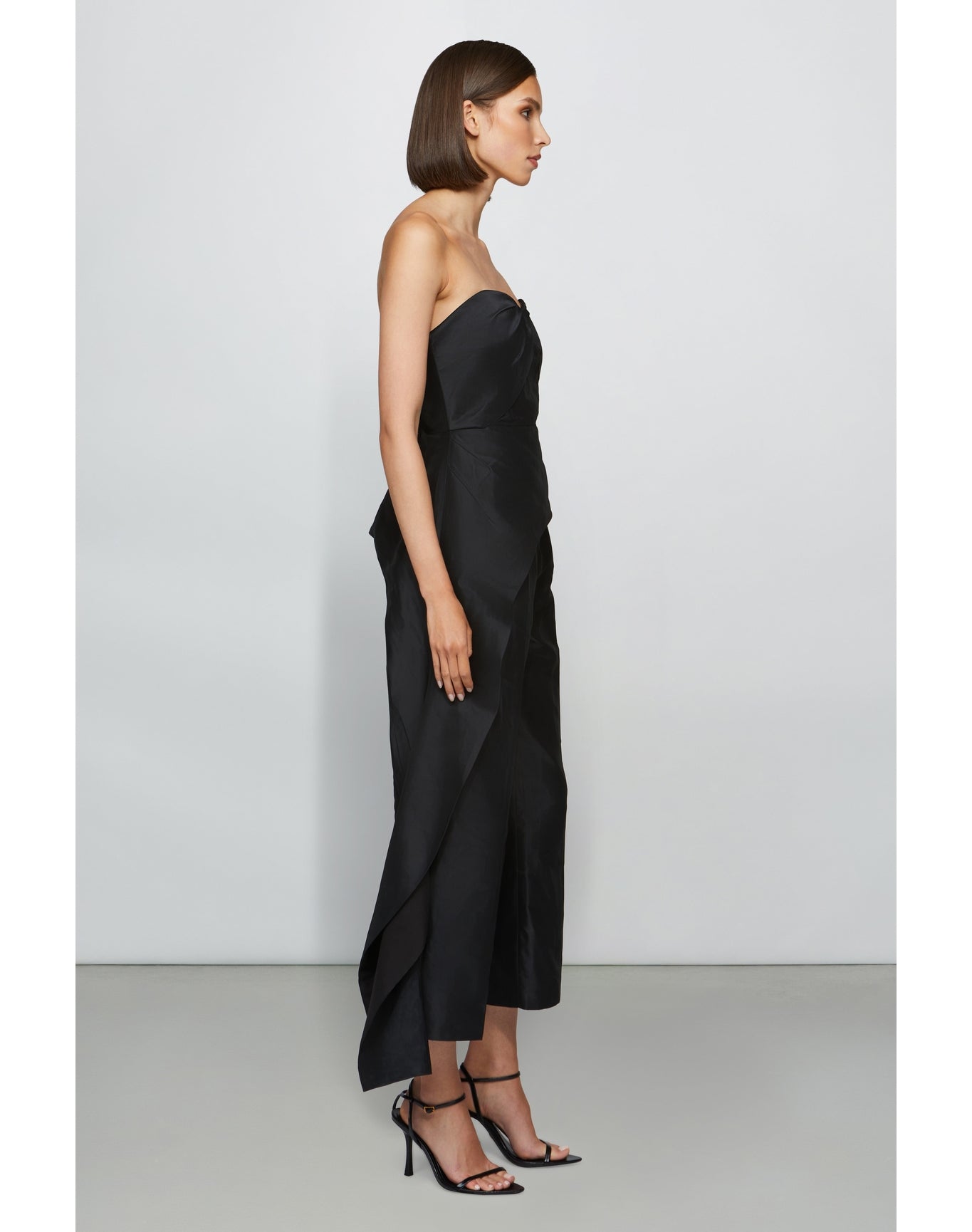 Et Ochs | Emelie Peplum Top | Black