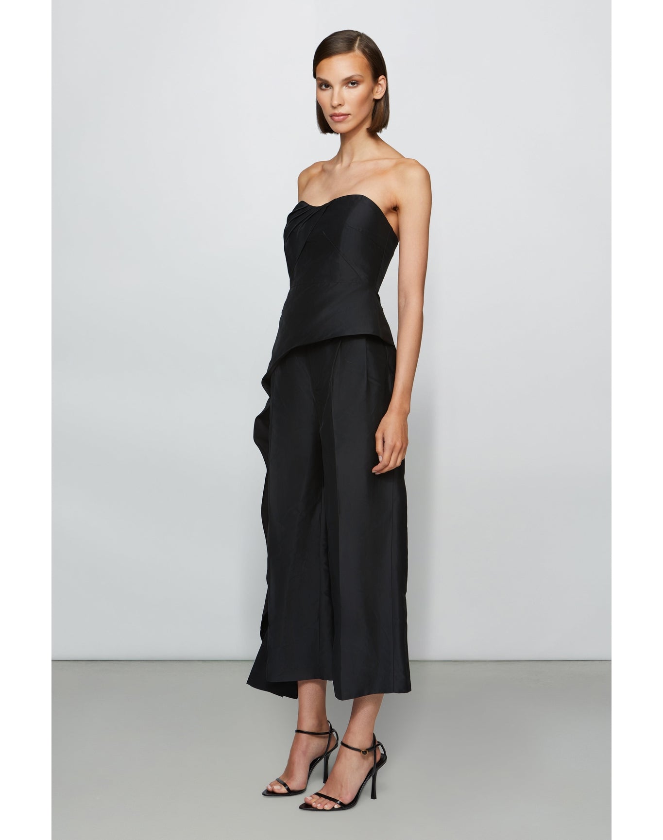 Et Ochs | Emelie Peplum Top | Black