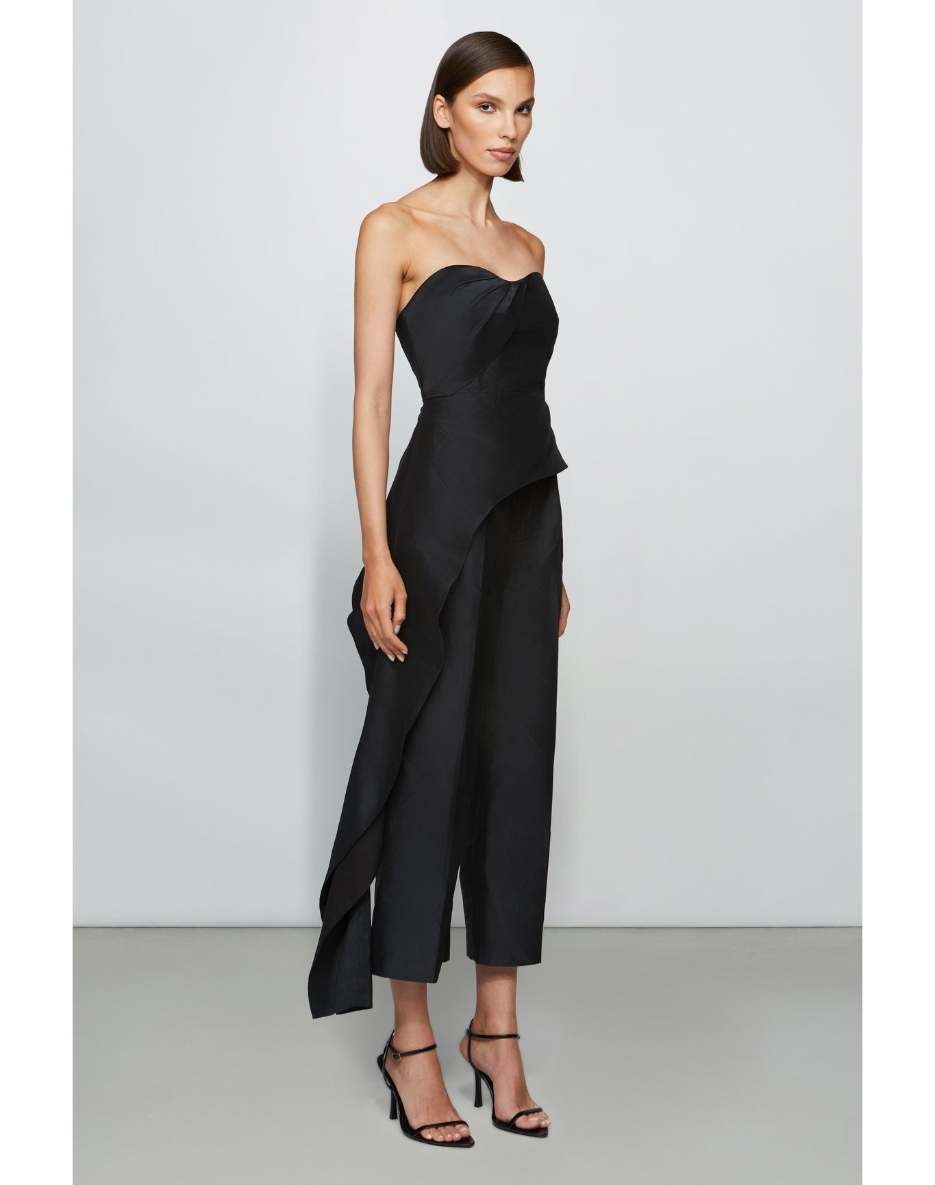 Et Ochs | Emelie Peplum Top | Black