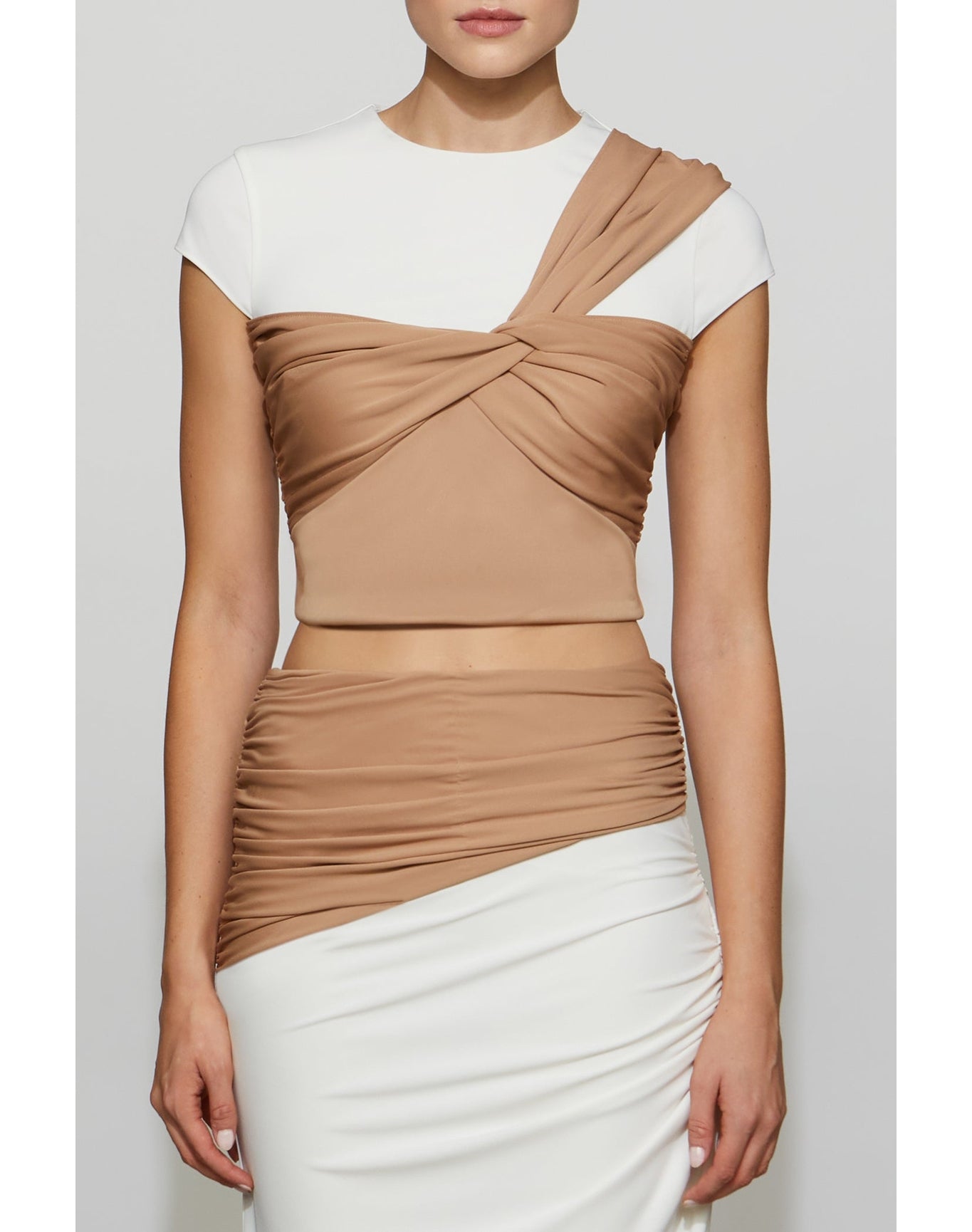 Et Ochs | Kiara Top | Camel/Ivory