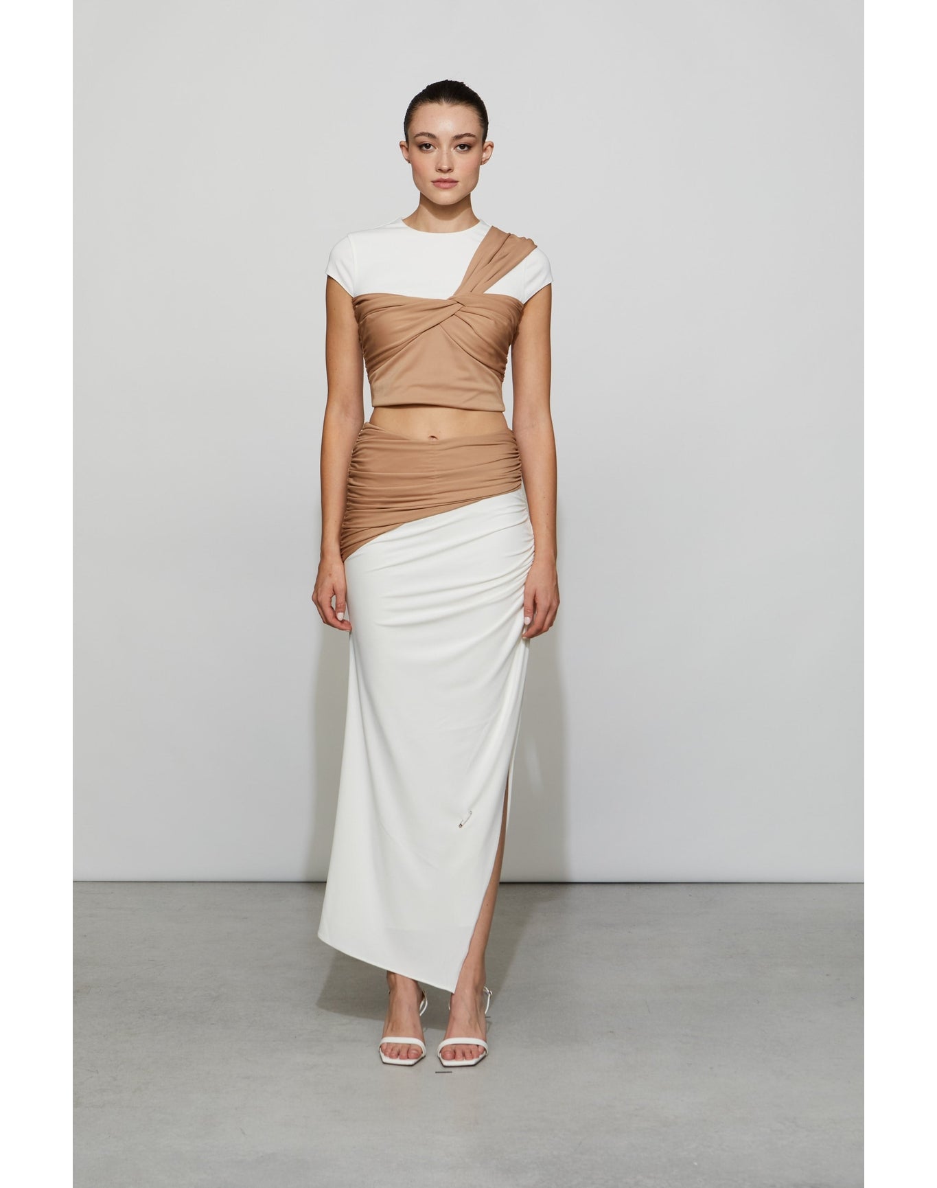 Et Ochs | Kiara Top | Camel/Ivory