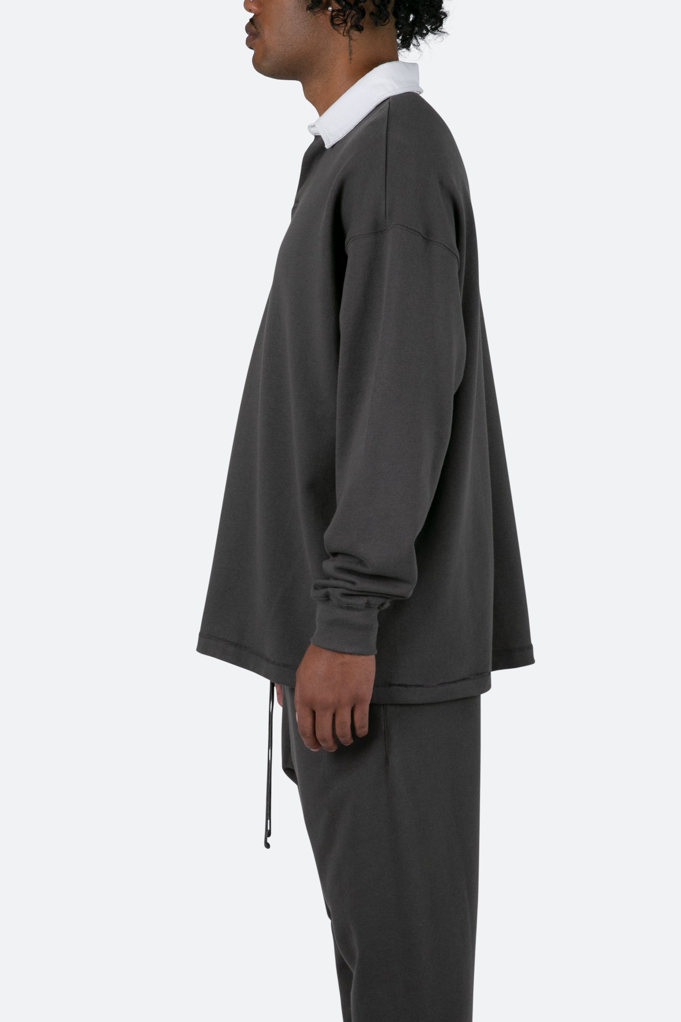 Every Day Rugby L x S Shirt | Charcoal Grey